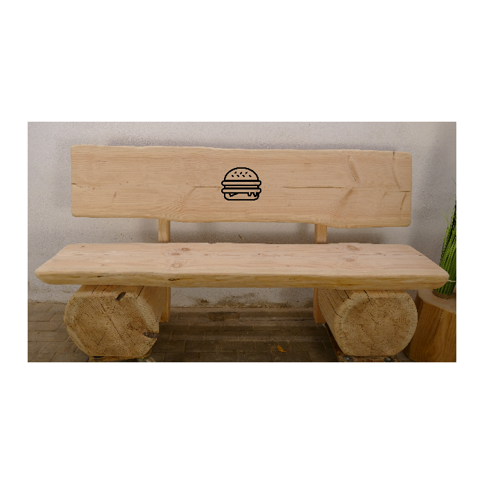 Baumstammbank 182cm (043)
