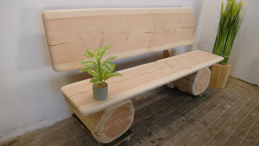 Baumstammbank 188cm (030)