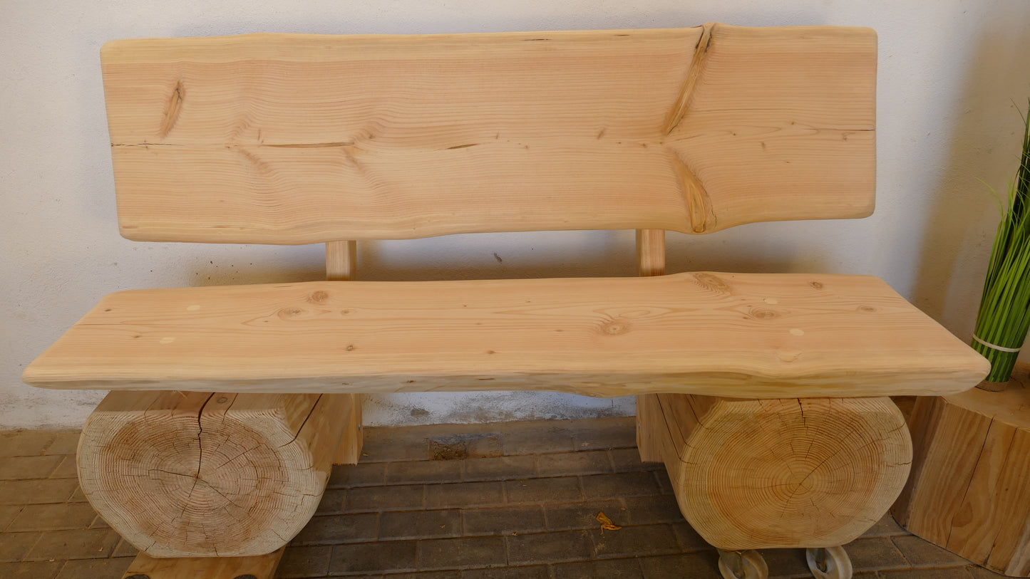Baumstammbank 168cm (042)
