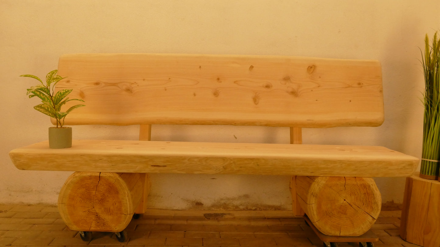 Baumstammbank 195cm (025)