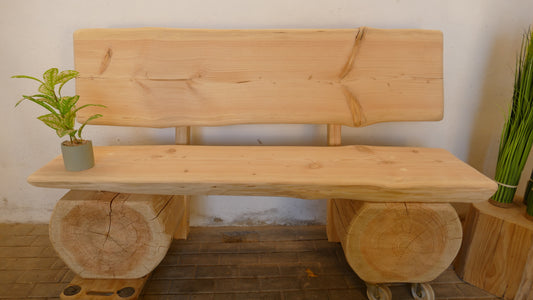 Baumstammbank 168cm (042)